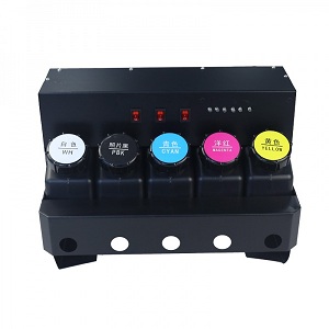 Format Printing Machine Parts 5 Colors Continuous Bulk Ink Supply System Uv Ciss Ink Tank