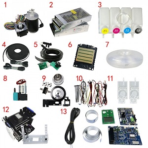 Complete Set Format Printer Parts Sengyang DX5 XP600 I3200 Single Print Head Accessory Modification Kit Board