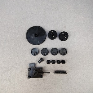 Outdoor A Set Inkjet Format Printer Head Assembly Spare Parts Black Wheel Plastic Gear