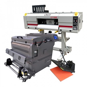 LETOP 60CM PET Film Clothes Printing Machine For I3200-A1 Head 5 Colors T Shirts DTF Printer